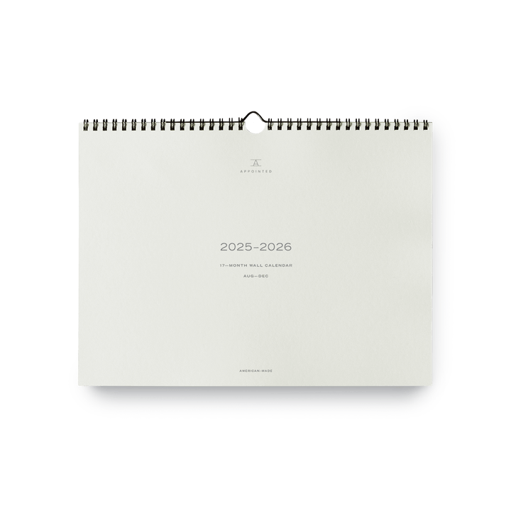 Appointed paper 25-26 Studio Wall Calendar | Appointed