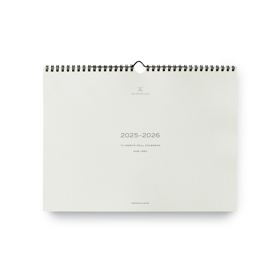 Appointed paper 25-26 Studio Wall Calendar | Appointed
