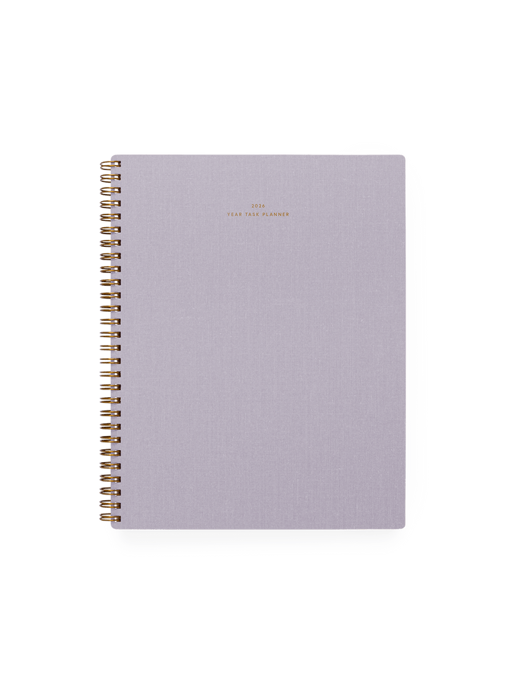 Appointed paper None / Lavender Gray 2026 Year Task Planner