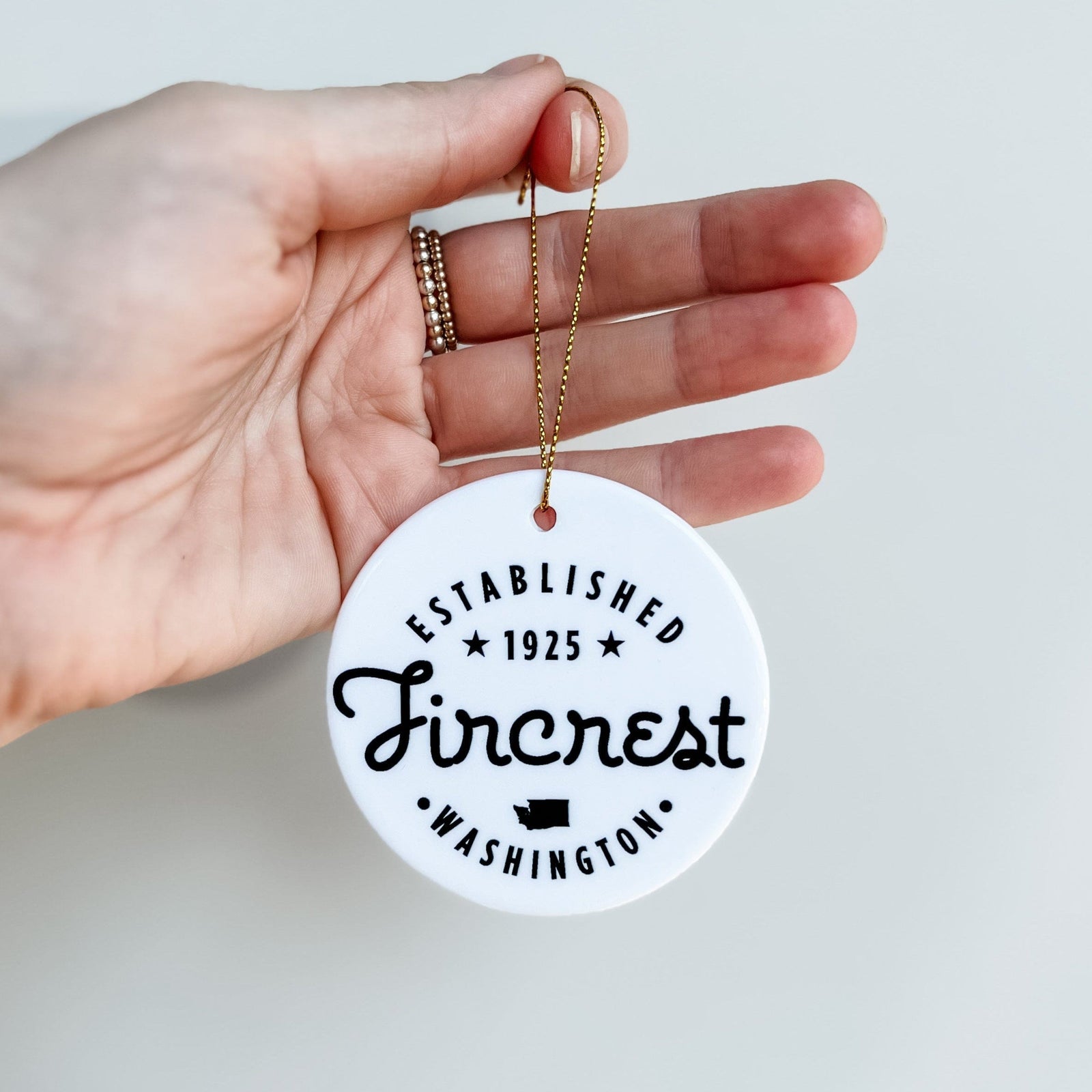 B.Berish Gifts Ceramic Fircrest Ornament