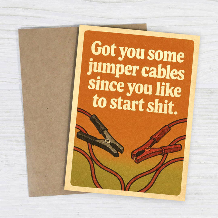 Bad Betty Greeting Co. Cards Jumper Cables Insult – Funny Friendship Card