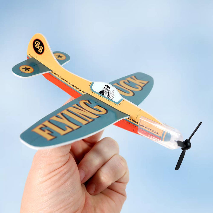 Bad Betty Greeting Co. Cards Novelty Toy Foam Glider Flying F*ck - Funny Gag Gift