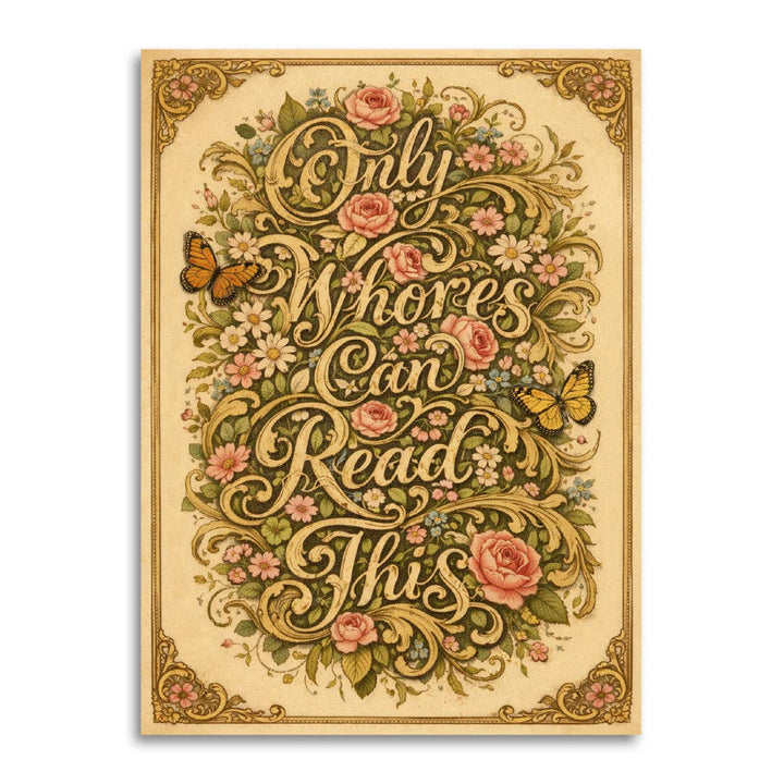 Bad Betty Greeting Co. Cards Only Whores Can Read - This Funny Greeting Card