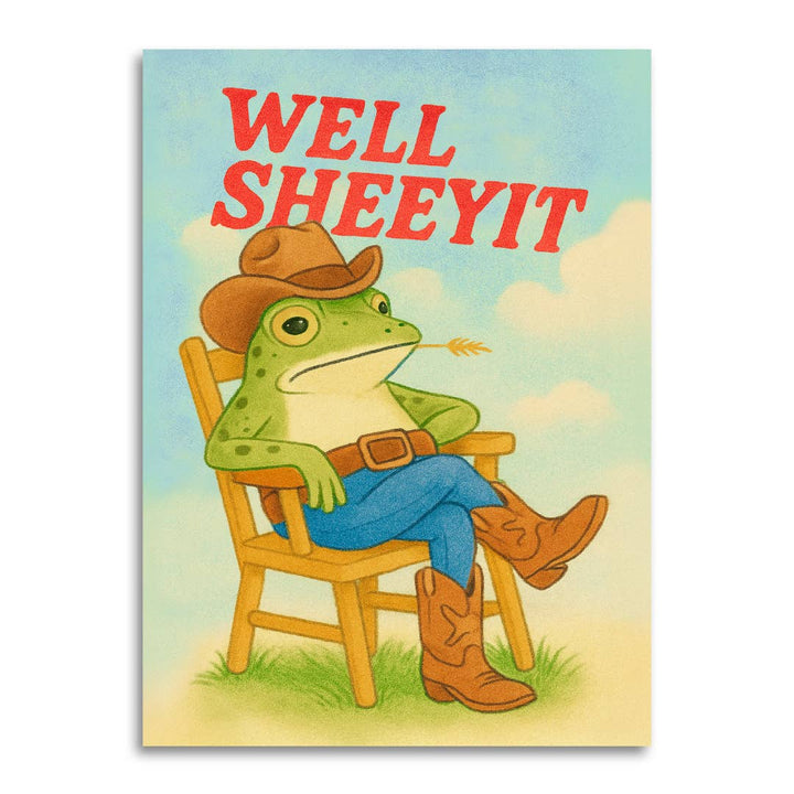 Bad Betty Greeting Co. Cards Well Sheeyit - Funny Just Because Card