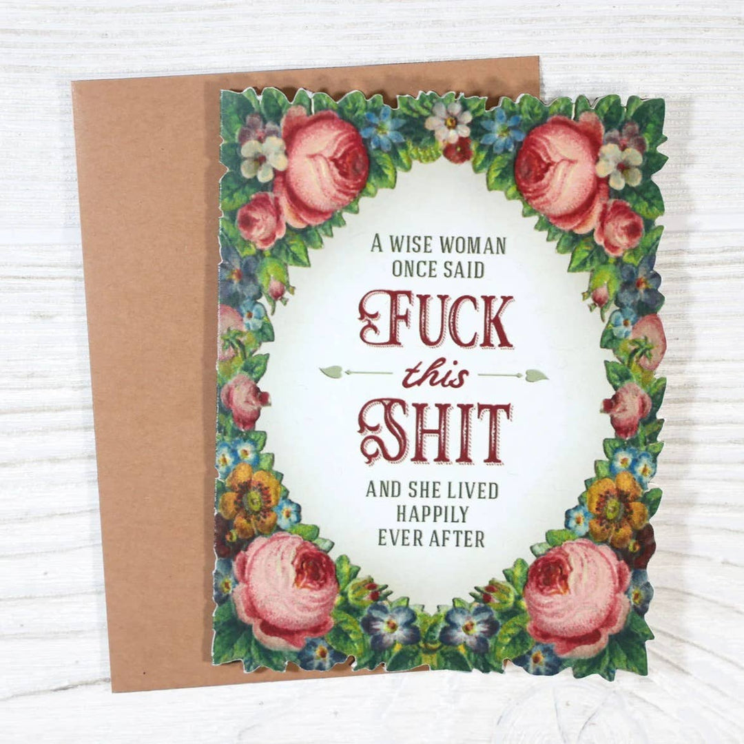 Bad Betty Greeting Co. Cards Wise Woman Funny Retirement/Breakup Card