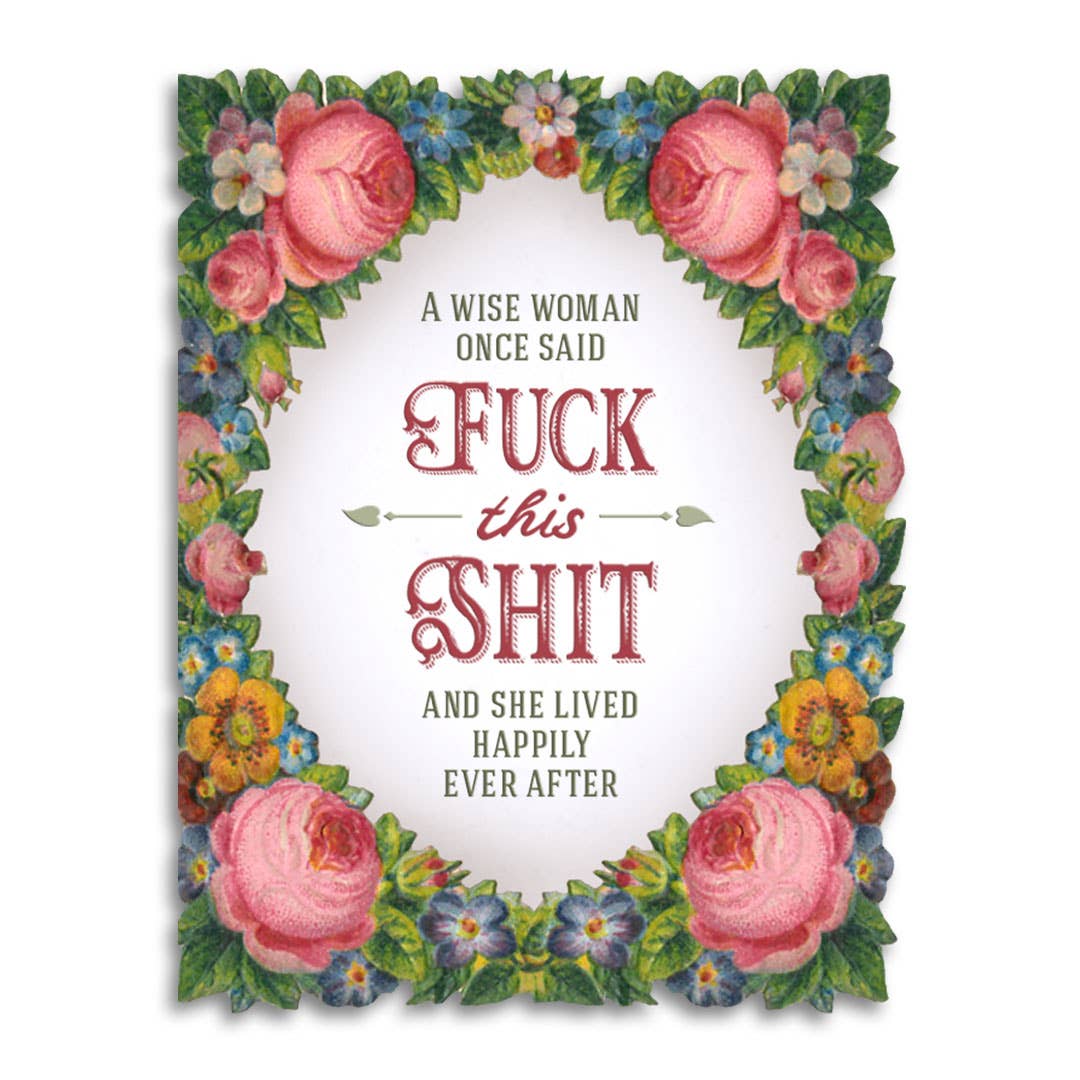 Bad Betty Greeting Co. Cards Wise Woman Funny Retirement/Breakup Card