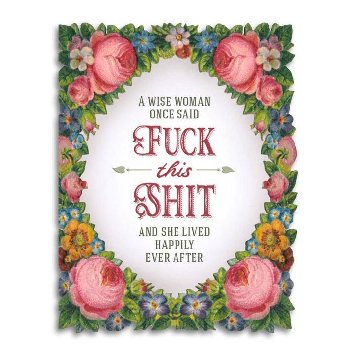 Bad Betty Greeting Co. Cards Wise Woman Funny Retirement/Breakup Card