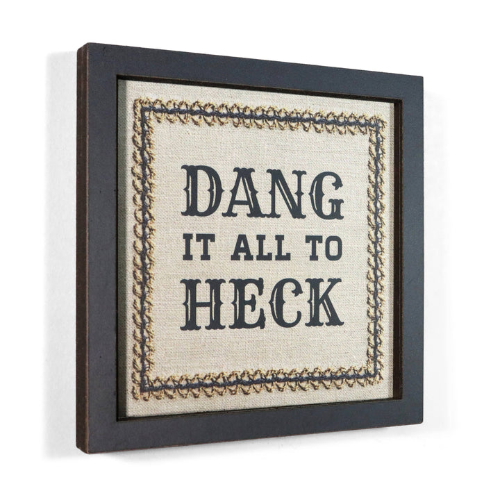 Bad Betty Greeting Co. Gifts Dang It All to Heck - Funny Wooden Magnet