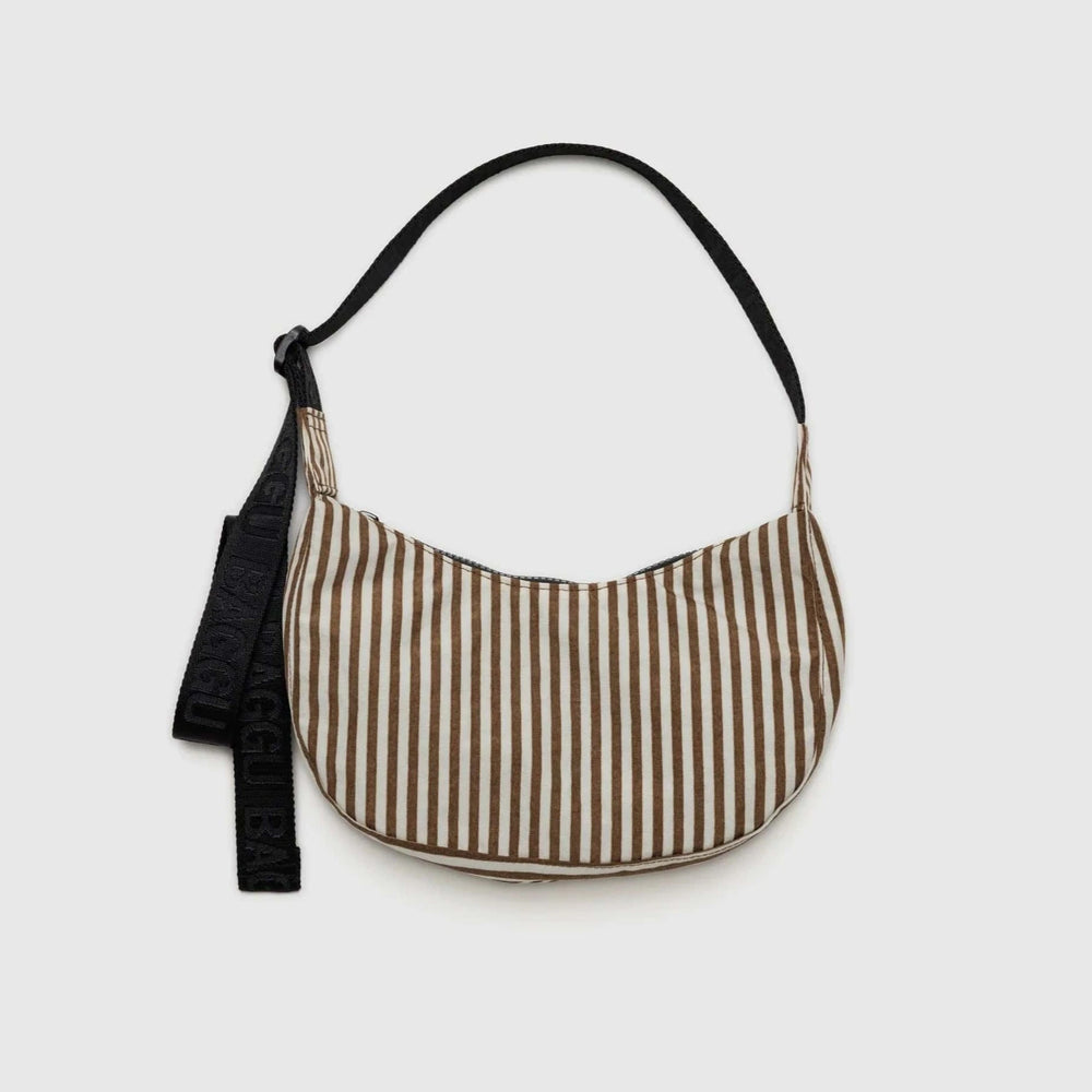 Baggu Bags Brown Stripe / OS Small Nylon Crescent Bag