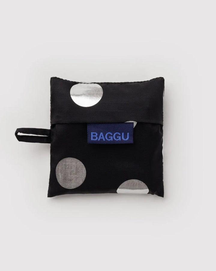 Baggu Fashion Baby Baggu | Silver Metallic Polka Dot