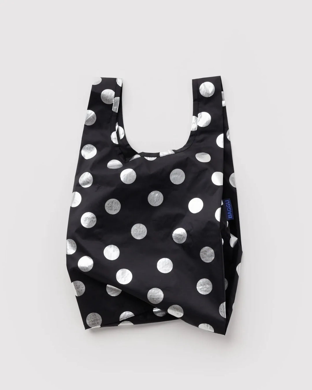 Baggu Fashion Baby Baggu | Silver Metallic Polka Dot