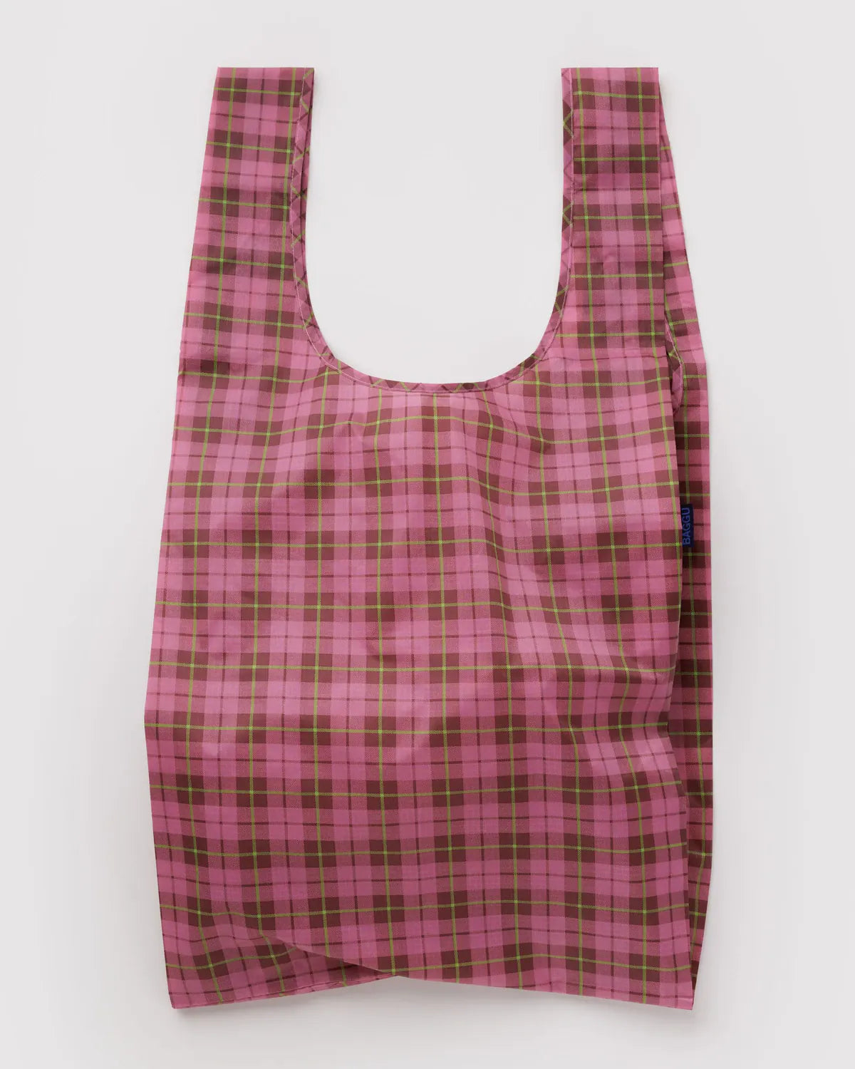 Baggu Fashion Big Baggu | Azalea Pink Tartan