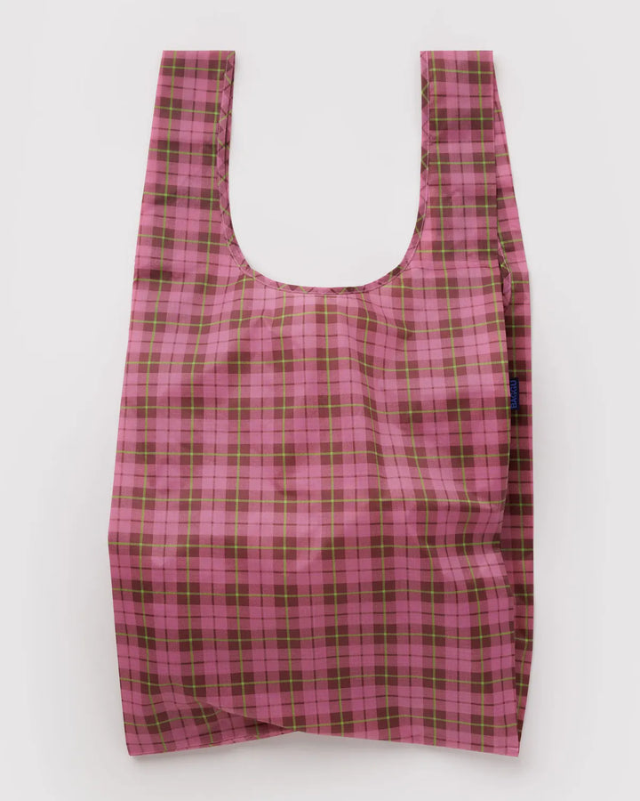 Baggu Fashion Big Baggu | Azalea Pink Tartan