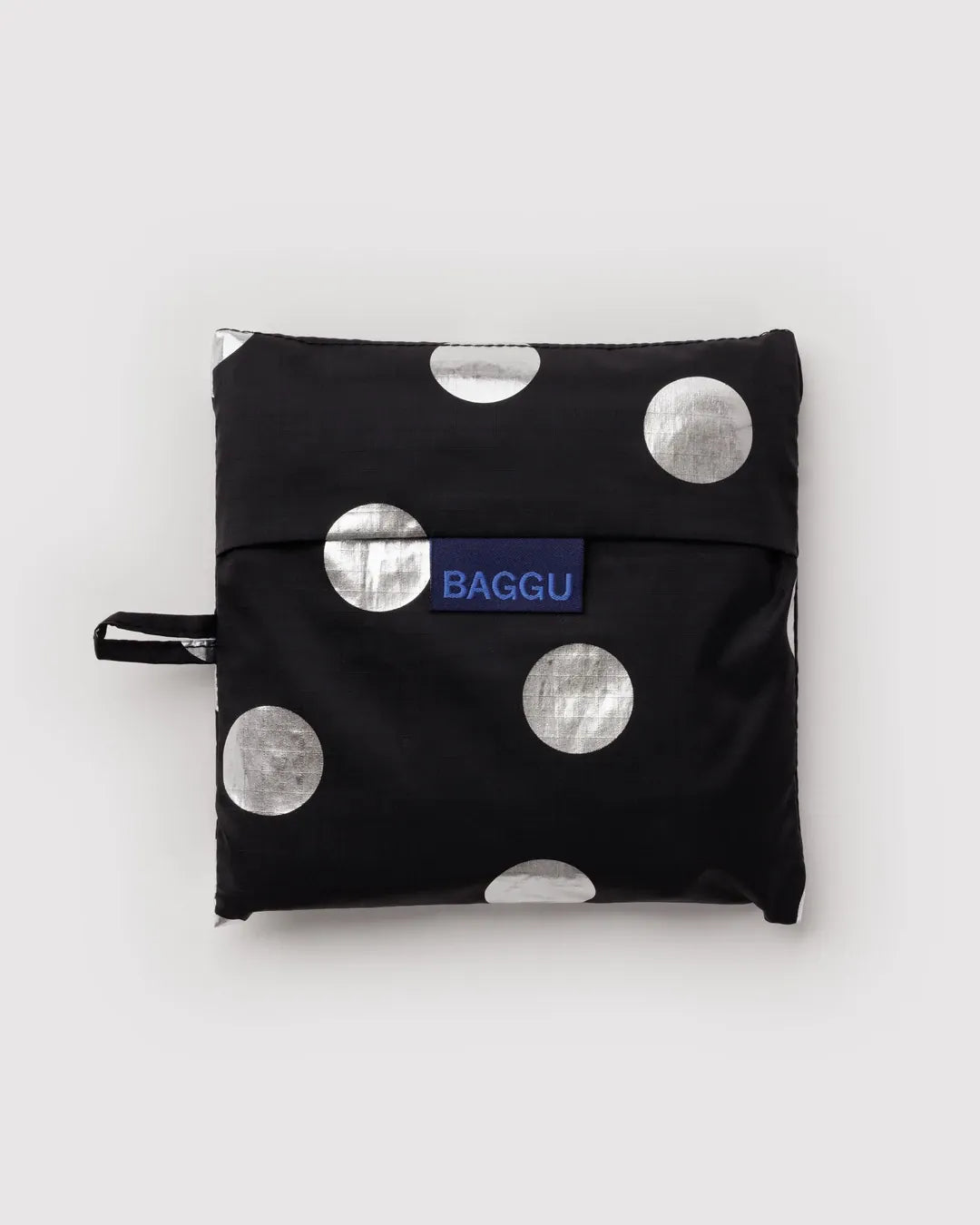 Baggu Fashion Big Baggu | Silver Metallic Polka Dot