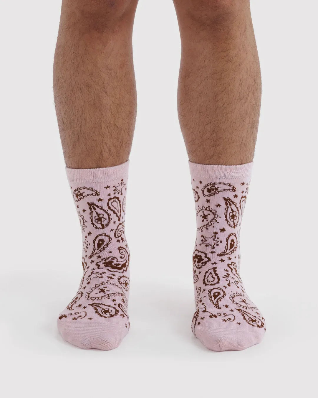 Baggu Fashion Crew Sock | Paisley Pink