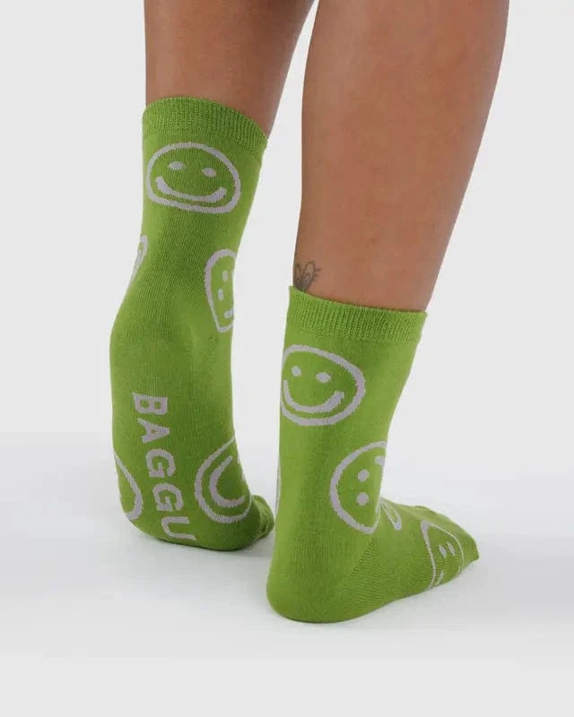 Baggu Fashion Crew Sock | Pear Happy