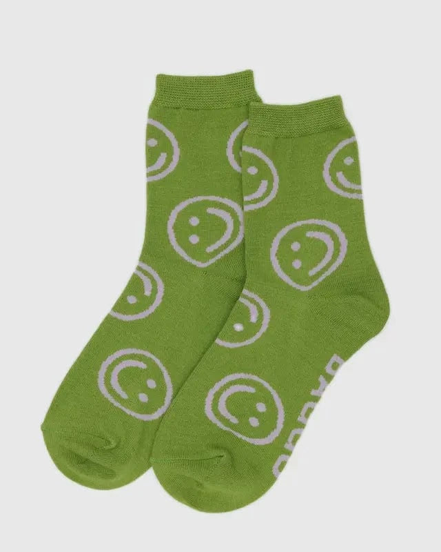 Baggu Fashion Crew Sock | Pear Happy