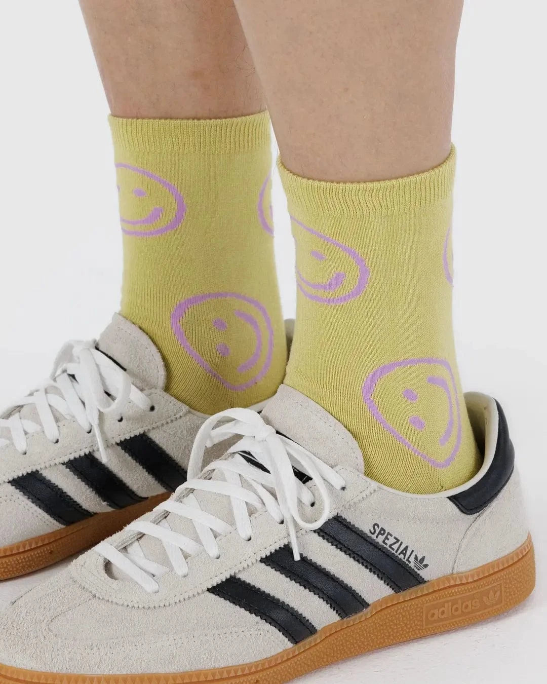 Baggu Fashion Crew Sock | Straw Happy