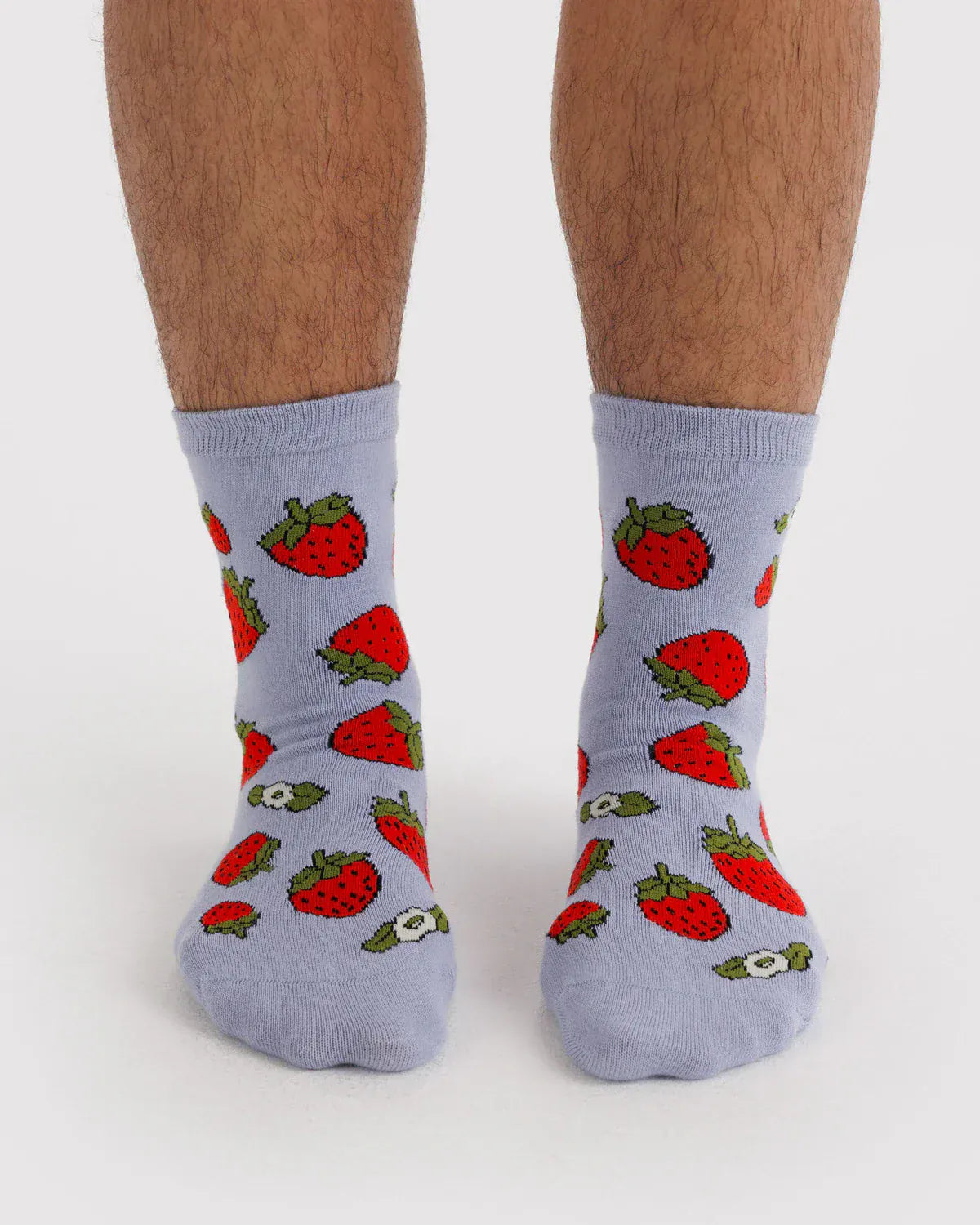 Baggu Fashion Crew Sock | Strawberry Blossom