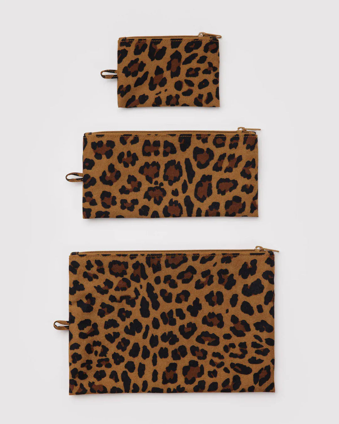 Baggu Fashion Flat Pouch Set | Leopard