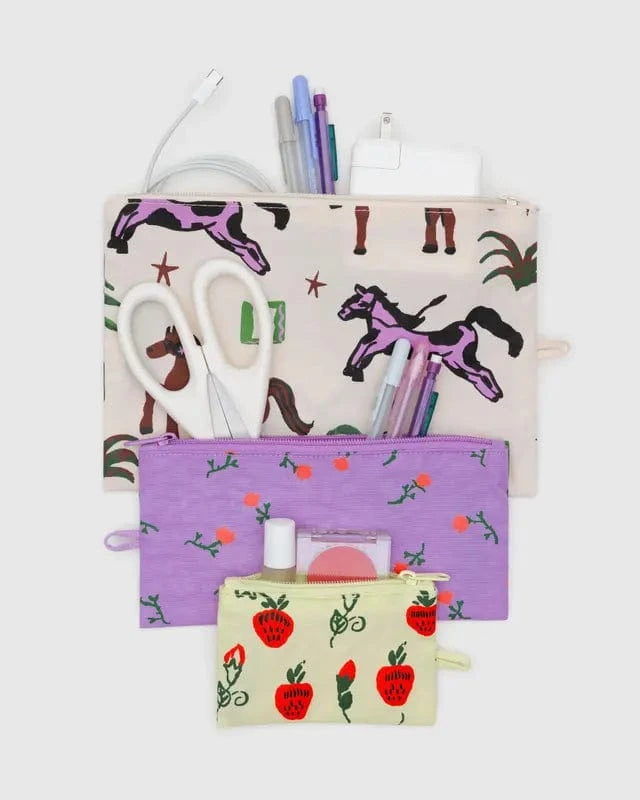 Baggu Fashion Flat Pouch Set | Painted Prairie