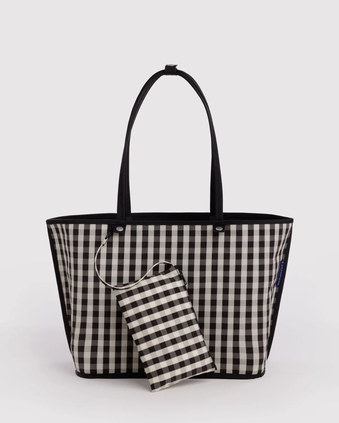 Baggu Fashion Large Nylon Reversible Tote | Black Mix
