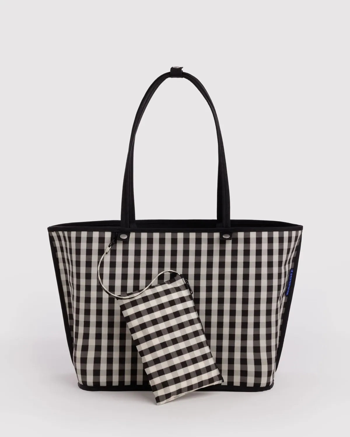 Baggu Fashion Large Nylon Reversible Tote | Black Mix