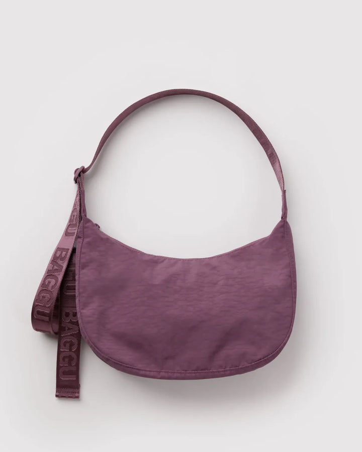 Baggu Fashion Medium Nylon Crescent Bag | Wild Plum