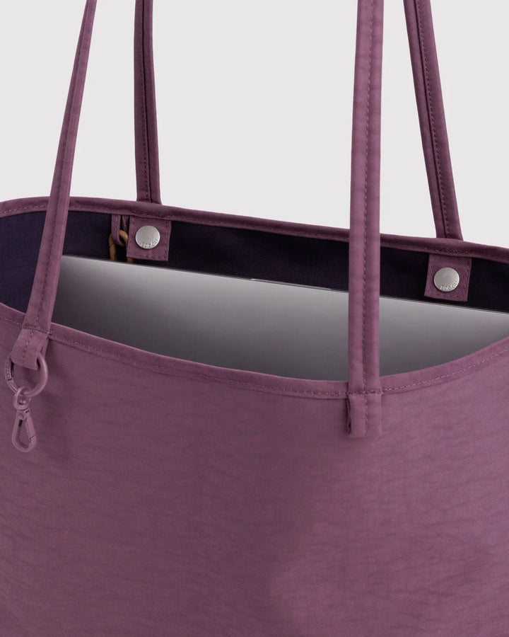 Baggu Fashion Medium Nylon Reversible Tote | Wild Plum Mix