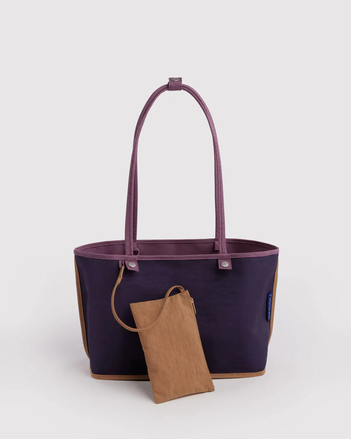 Baggu Fashion Medium Nylon Reversible Tote | Wild Plum Mix