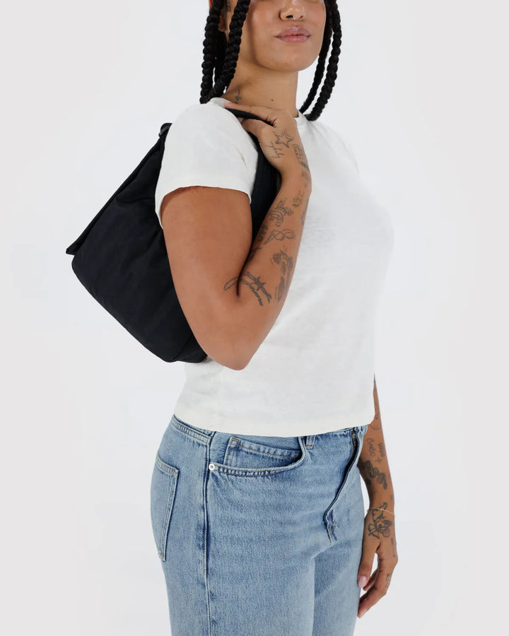 Baggu Fashion Mini Nylon Shoulder Bag | Black