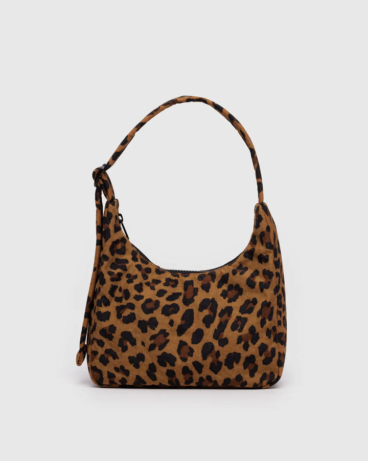 Baggu Fashion Mini Nylon Shoulder Bag | Leopard