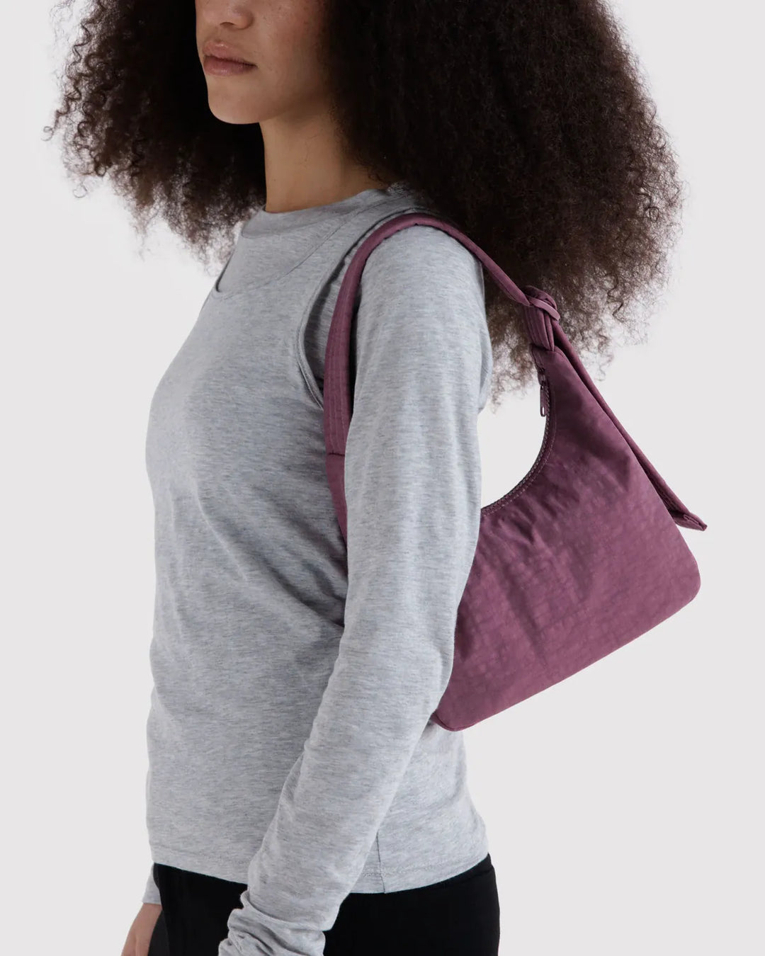 Baggu Fashion Mini Nylon Shoulder Bag | Wild Plum