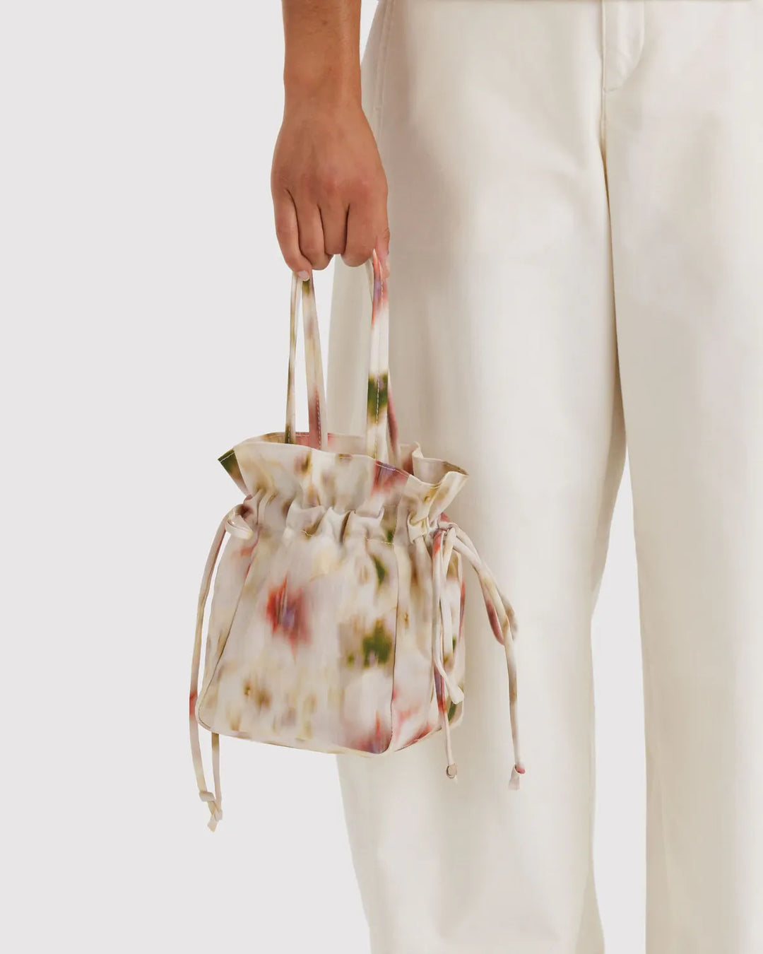Baggu Fashion Nylon Drawstring Bag | Abstract Floral