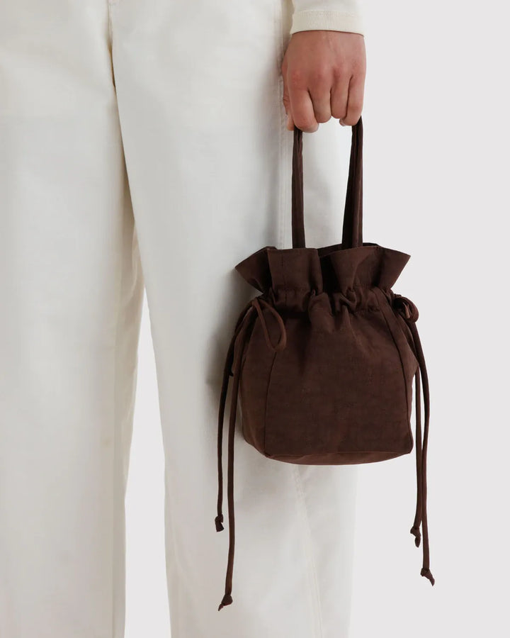 Baggu Fashion Nylon Drawstring Bag | Coffee