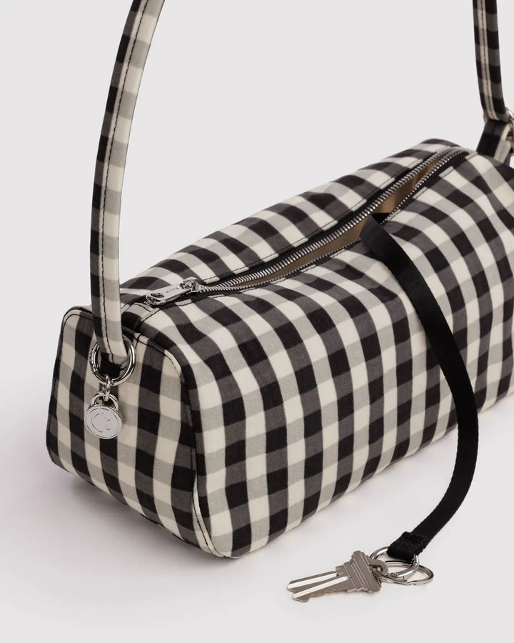 Baggu Fashion Nylon Loaf Bag | Black And Cream Gingham