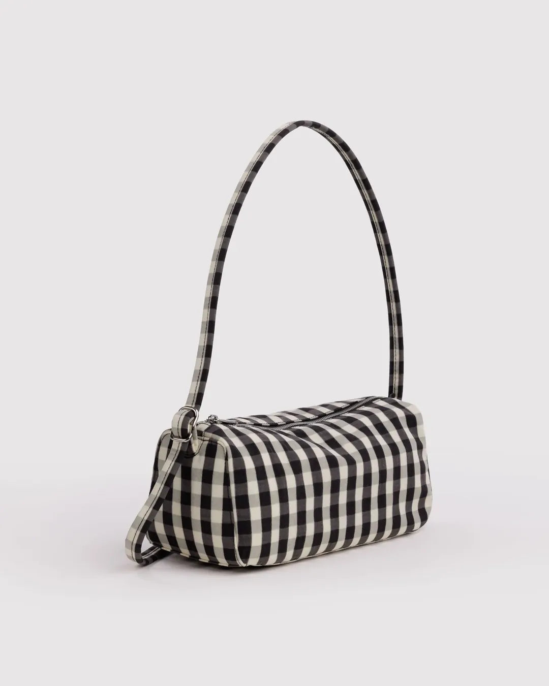 Baggu Fashion Nylon Loaf Bag | Black And Cream Gingham