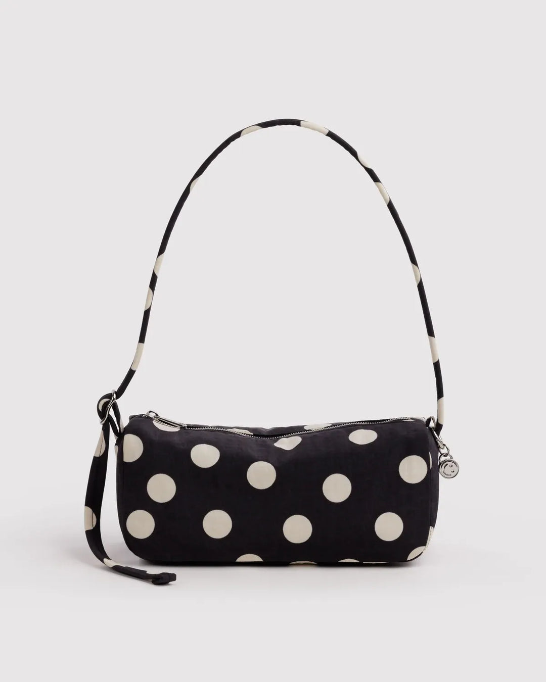 Baggu Fashion Nylon Loaf Bag | Black And Cream Polka Dot
