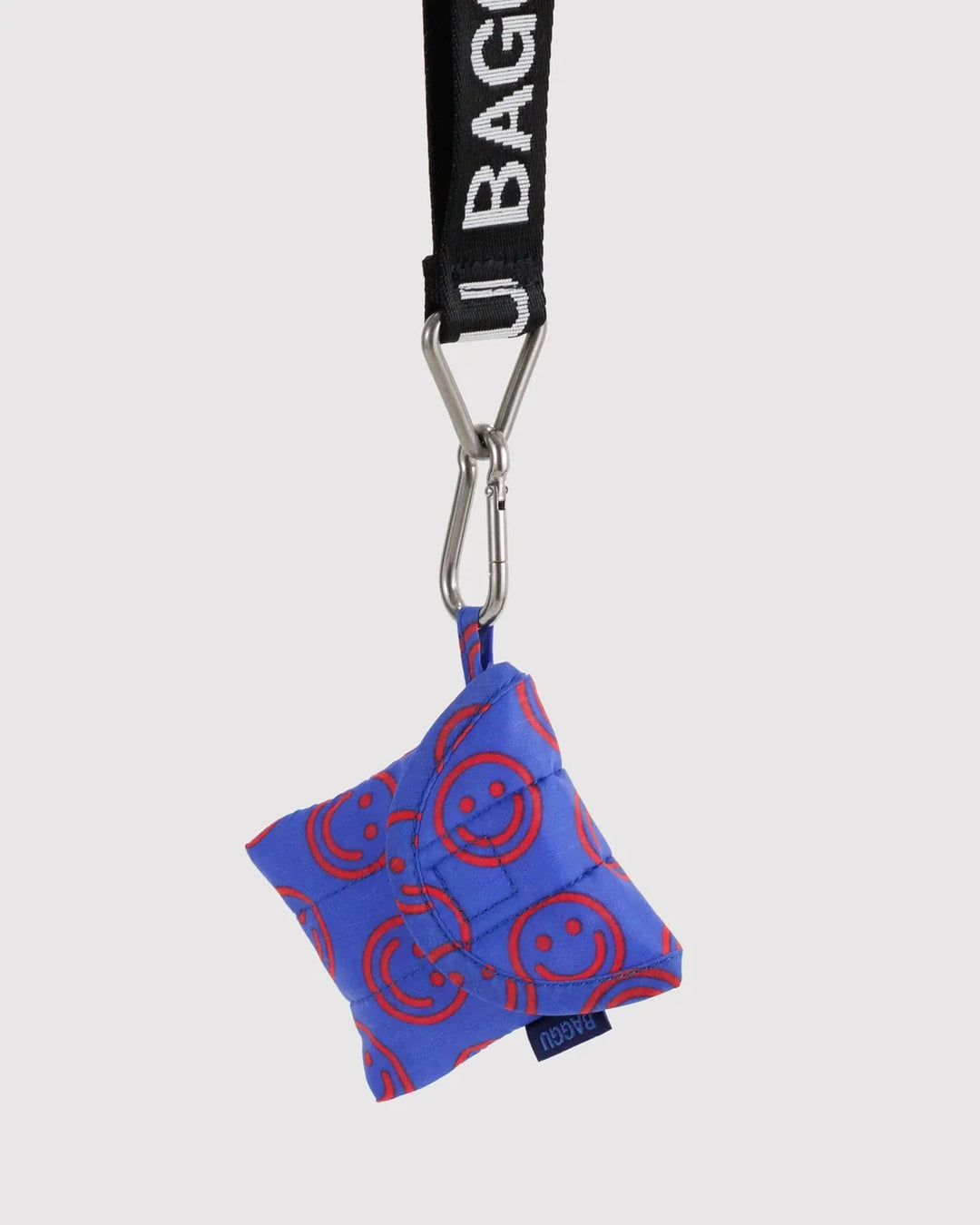 Baggu Fashion Puffy Earbuds Case | Mini Cobalt Happy