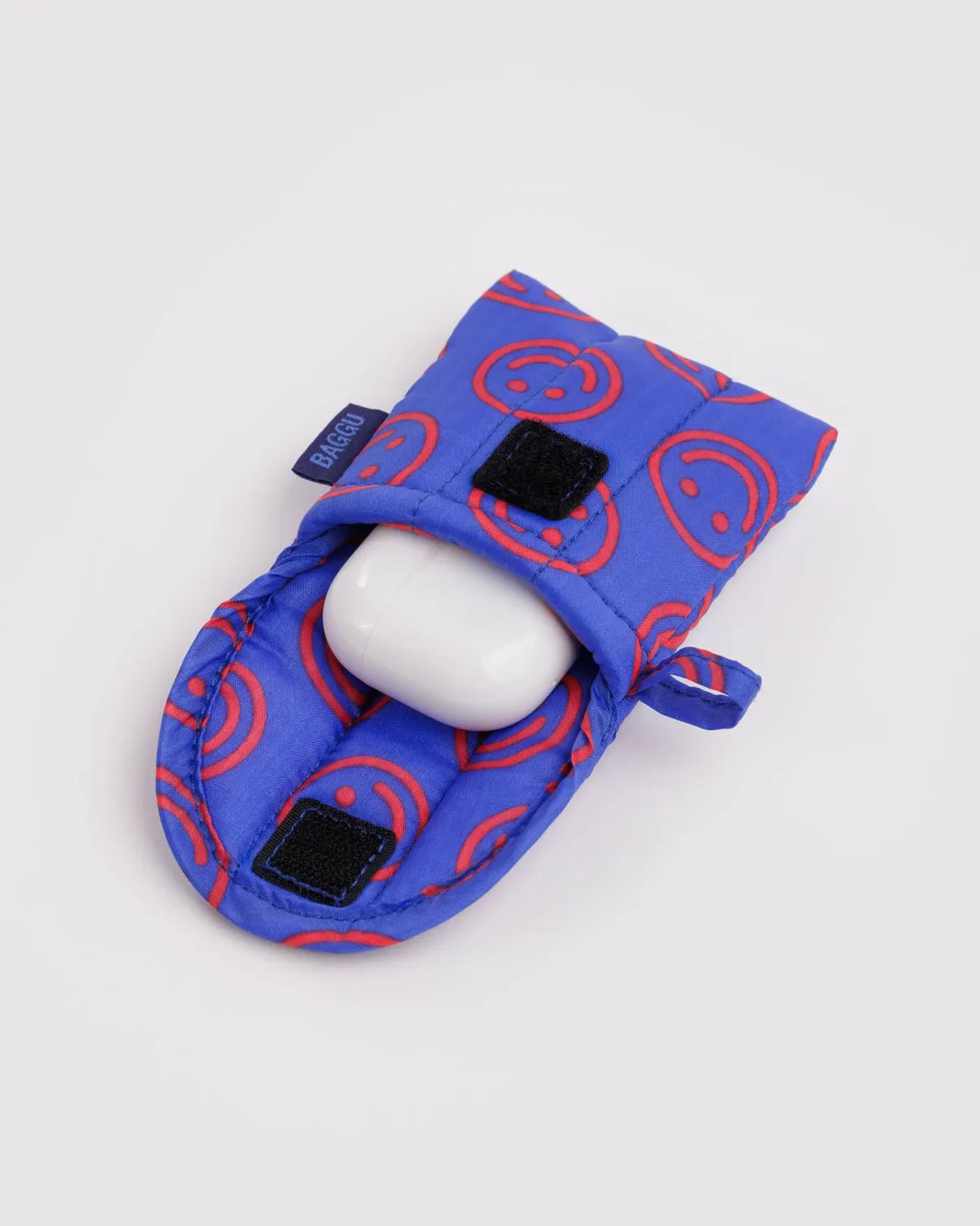 Baggu Fashion Puffy Earbuds Case | Mini Cobalt Happy