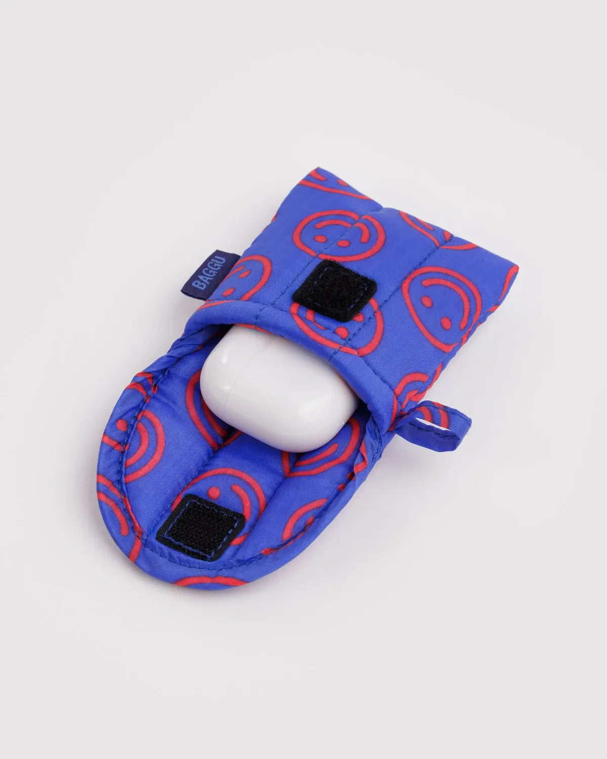 Baggu Fashion Puffy Earbuds Case | Mini Cobalt Happy