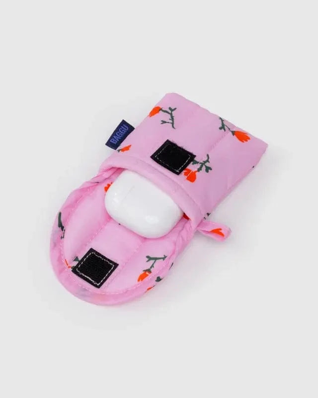 Baggu Fashion Puffy Earbuds Case | Painted Wildflower