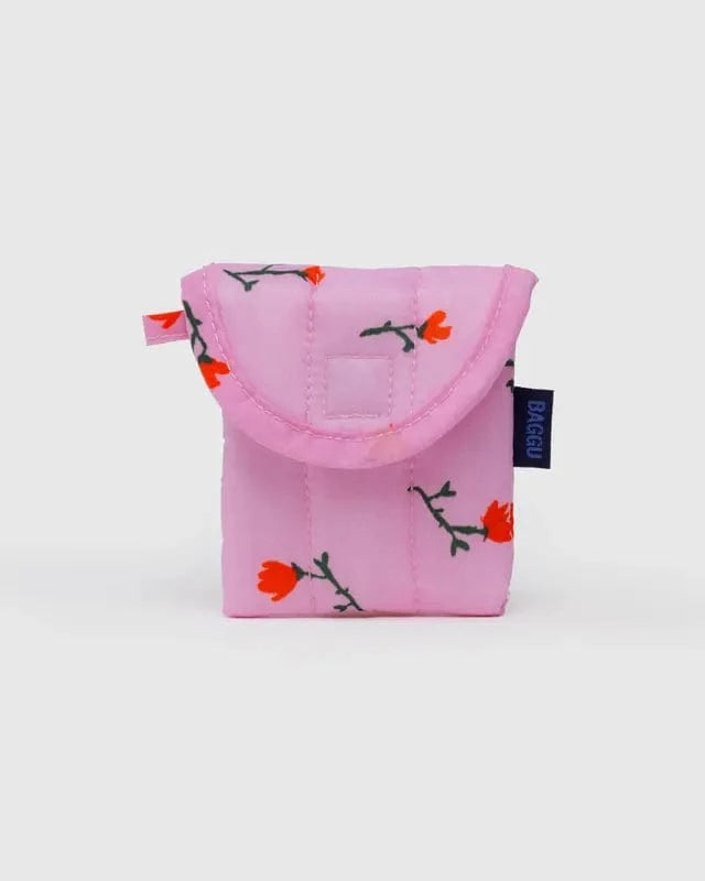 Baggu Fashion Puffy Earbuds Case | Painted Wildflower