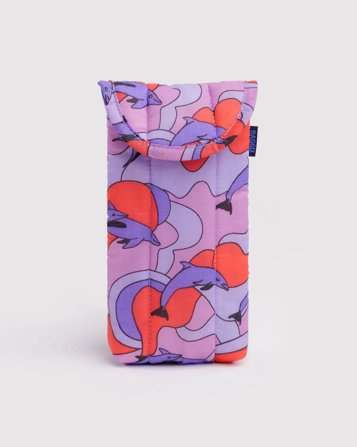 Baggu Fashion Puffy Glasses Sleeve | Dolphins