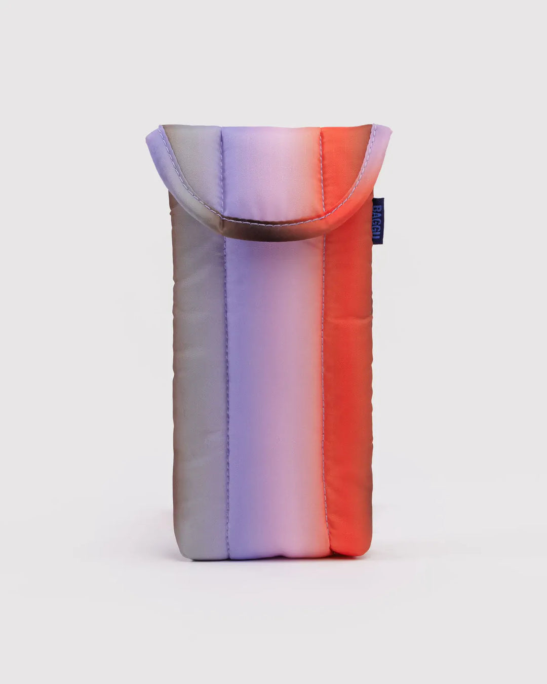 Baggu Fashion Puffy Glasses Sleeve | Gradient Stripe Poppy & Lilac