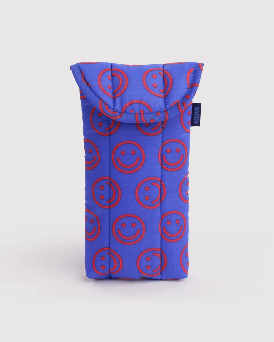 Baggu Fashion Puffy Glasses Sleeve | Mini Cobalt Happy