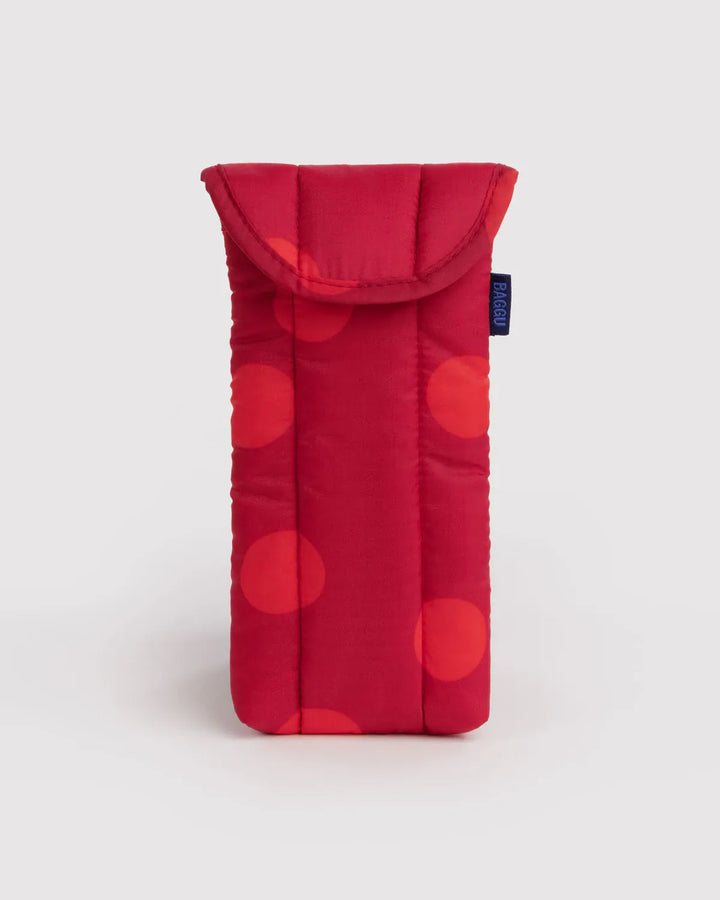 Baggu Fashion Puffy Glasses Sleeve | Red Polka Dot