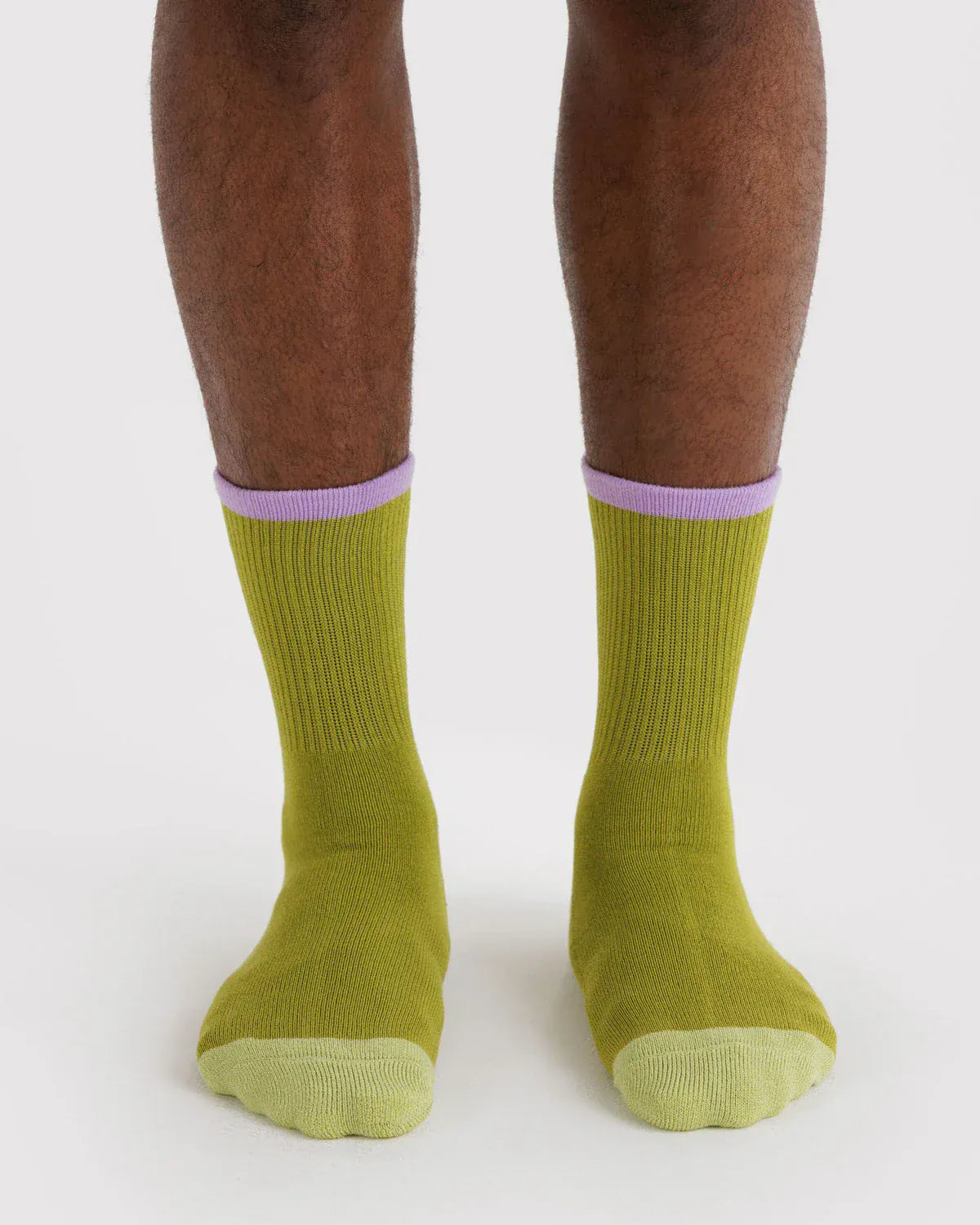 Baggu Fashion Ribbed Sock | Olive Mix