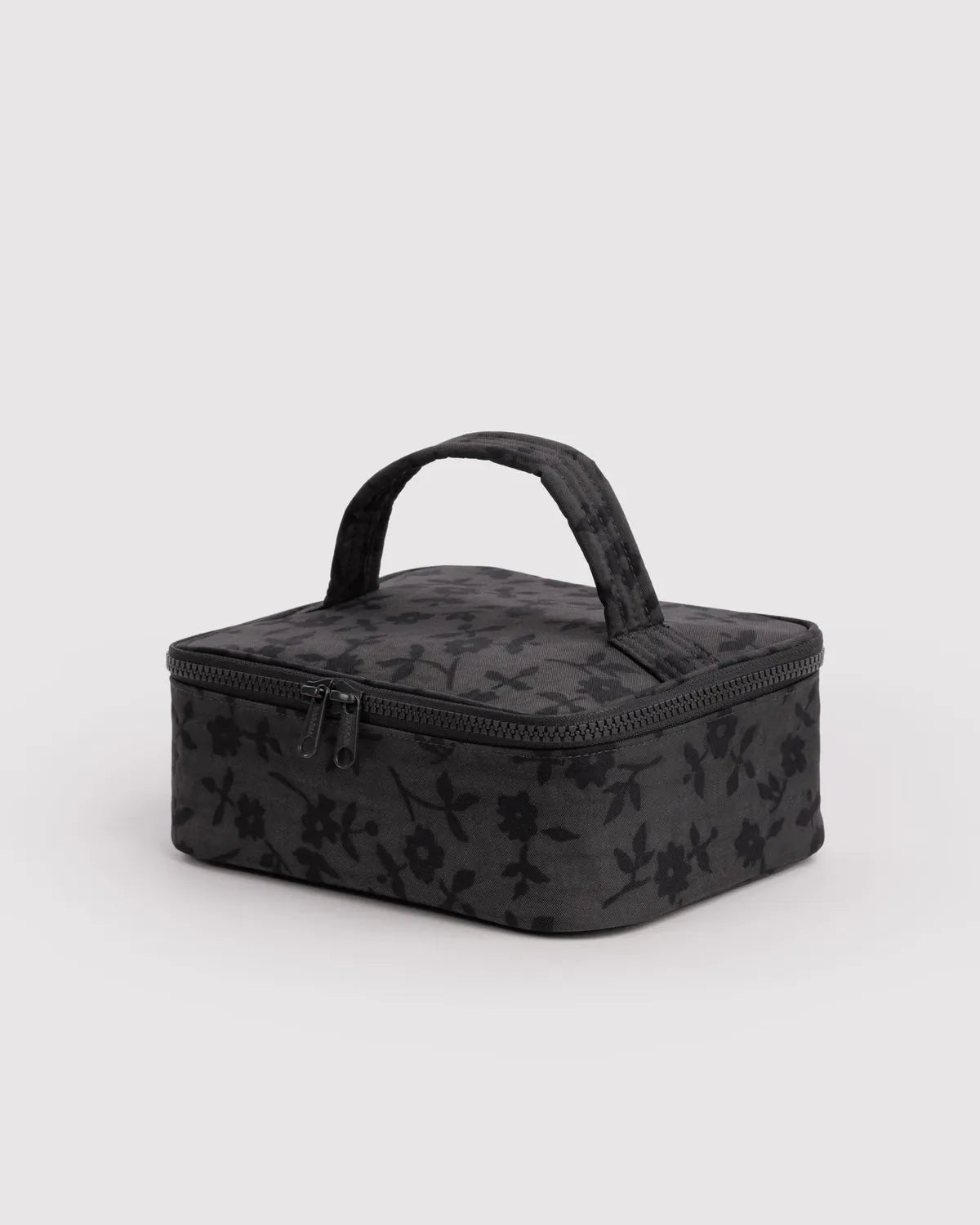 Baggu Fashion Small Cosmetic Case | Charcoal Ditsy Floral