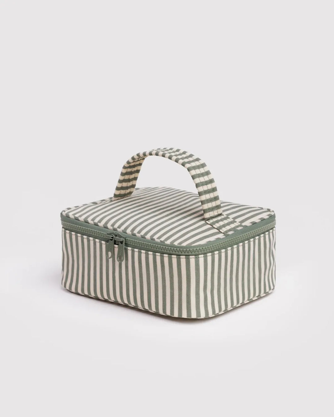Baggu Fashion Small Cosmetic Case | Sage Stripe
